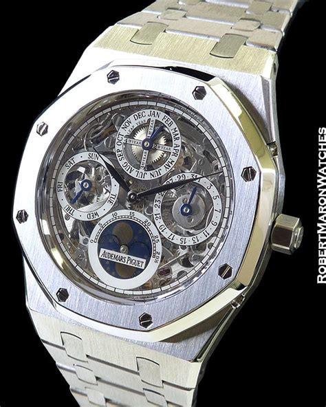 audemars piguet royal oak skeleton perpetual calendar steel|royal oak retail price.